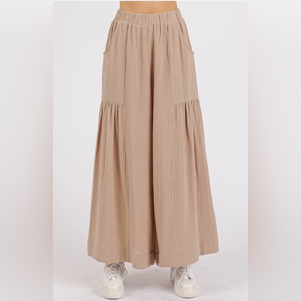 Boho Flow pant in sand by Mittoshop